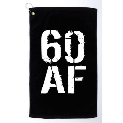 60 AF 60th Birthday Platinum Collection Golf Towel