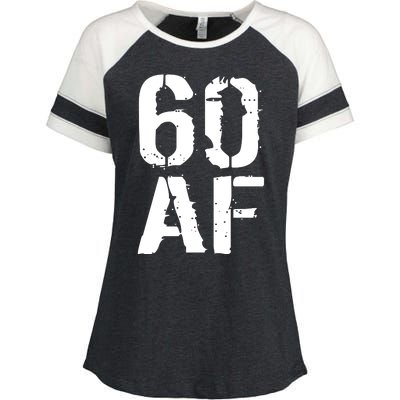 60 AF 60th Birthday Enza Ladies Jersey Colorblock Tee