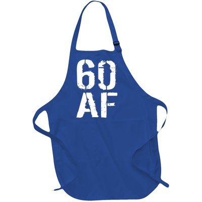 60 AF 60th Birthday Full-Length Apron With Pockets