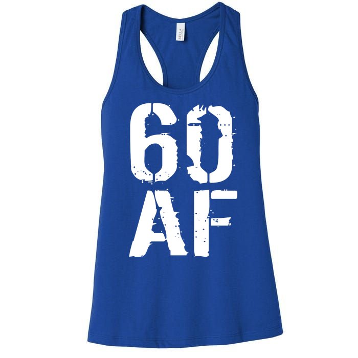 60 AF 60th Birthday Women's Racerback Tank