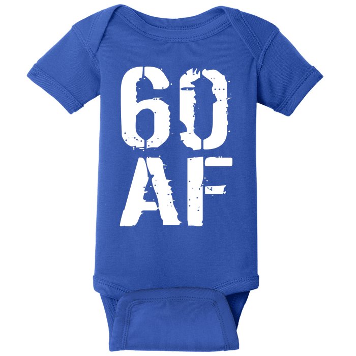 60 AF 60th Birthday Baby Bodysuit