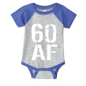 60 AF 60th Birthday Infant Baby Jersey Bodysuit