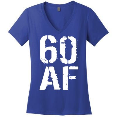 60 AF 60th Birthday Women's V-Neck T-Shirt