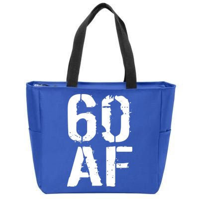 60 AF 60th Birthday Zip Tote Bag