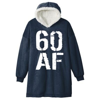 60 AF 60th Birthday Hooded Wearable Blanket