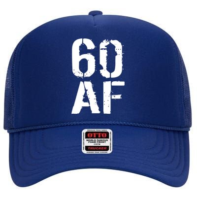 60 AF 60th Birthday High Crown Mesh Back Trucker Hat