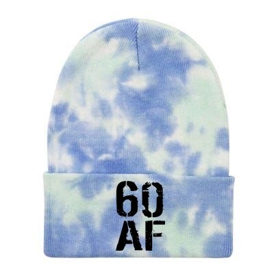 60 AF 60th Birthday Tie Dye 12in Knit Beanie