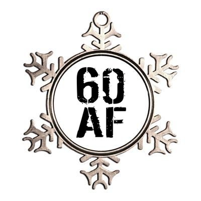 60 AF 60th Birthday Metallic Star Ornament