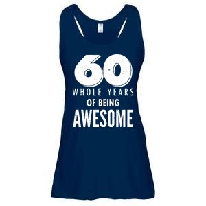 60 Whole Years Of Being Awesome Birthday Ladies Essential Flowy Tank