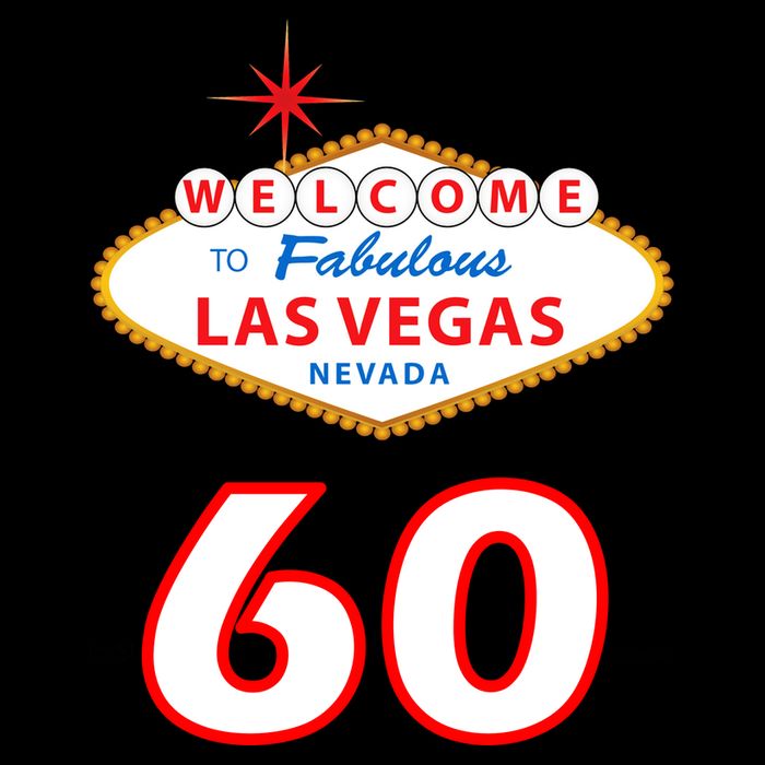 60 Years Old In Vegas - 60th Birthday Cooling Performance Crew T-Shirt