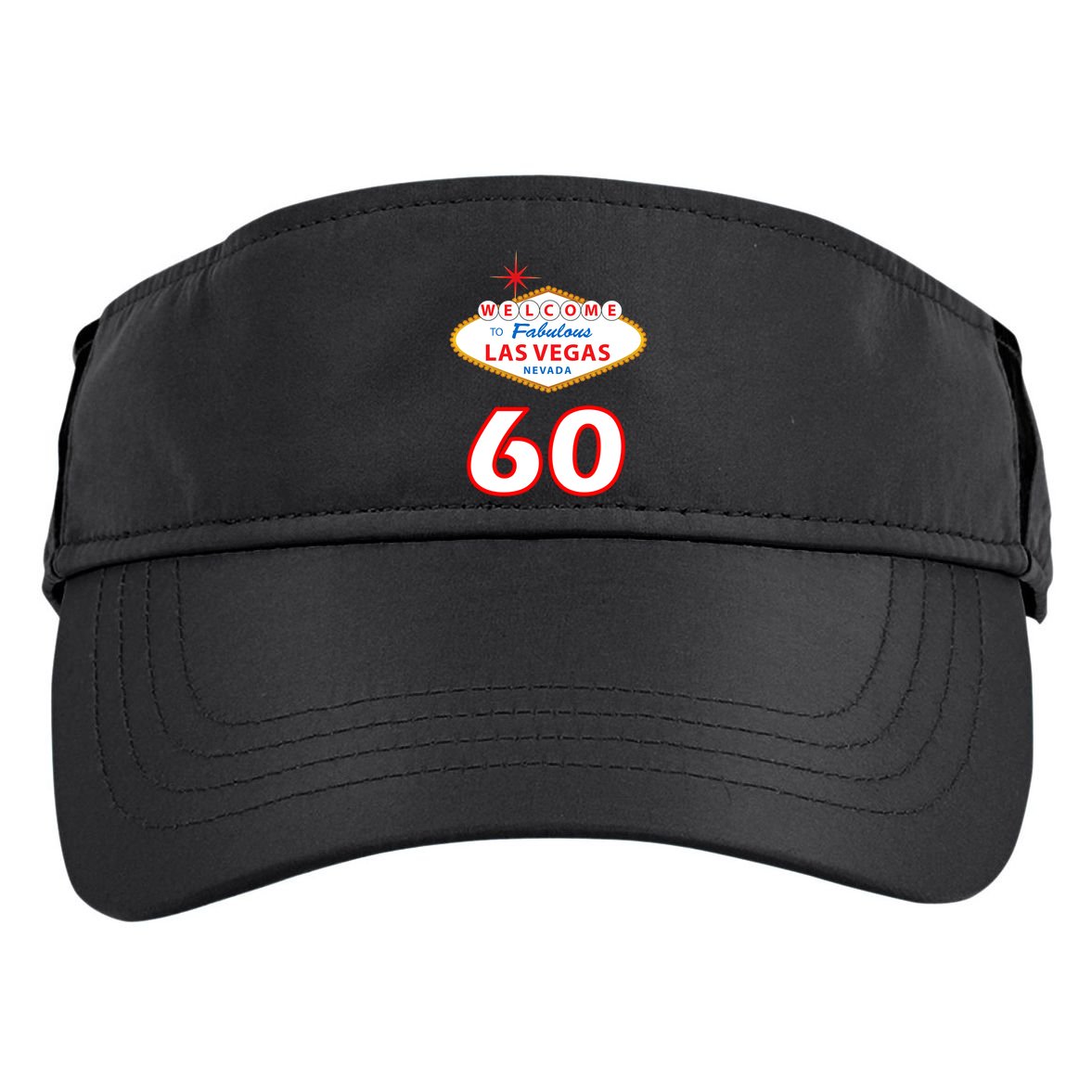 60 Years Old In Vegas - 60th Birthday Adult Drive Performance Visor