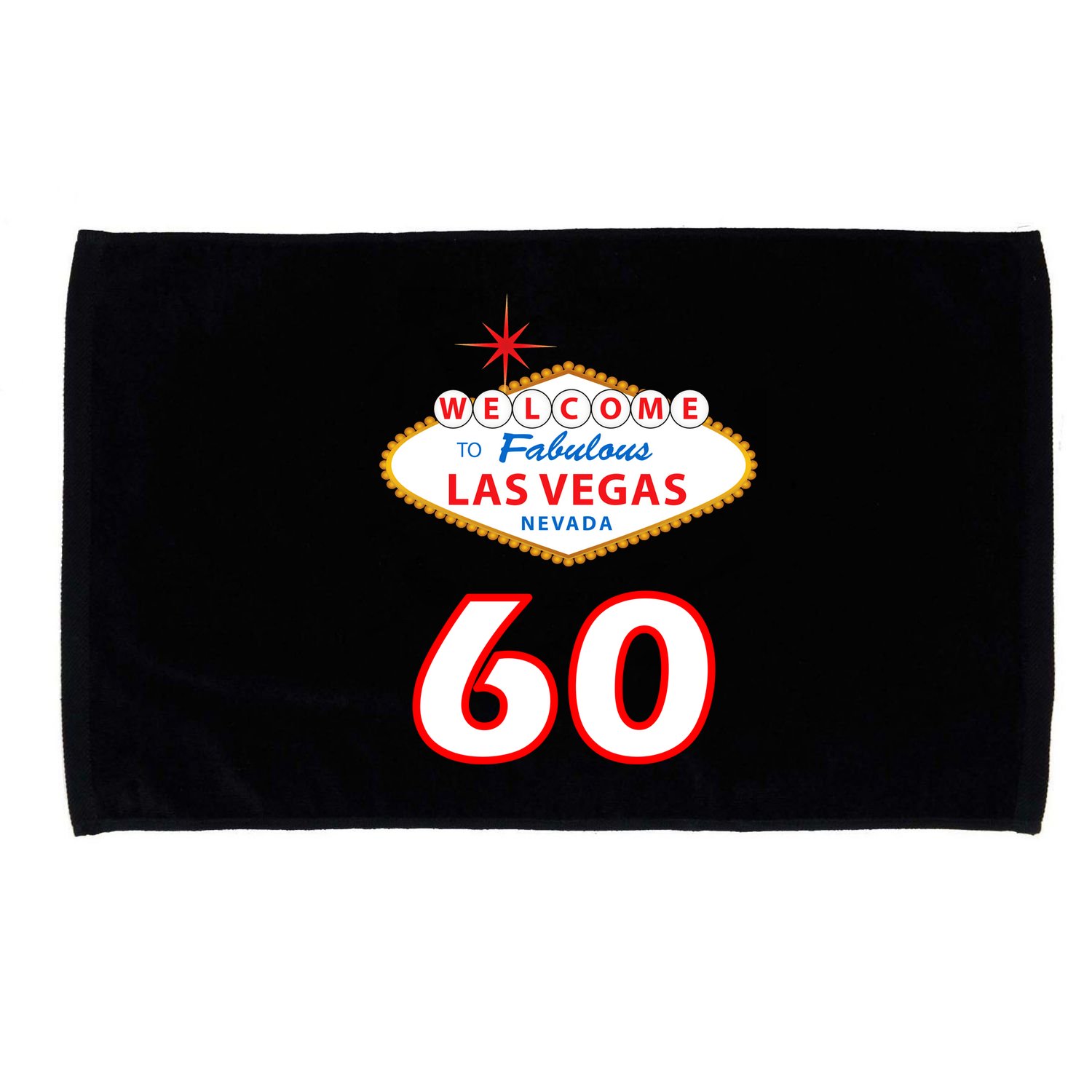 60 Years Old In Vegas - 60th Birthday Microfiber Hand Towel