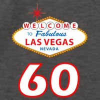 60 Years Old In Vegas - 60th Birthday Vector Backpack