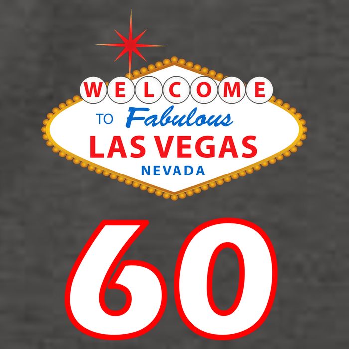 60 Years Old In Vegas - 60th Birthday Vector Backpack