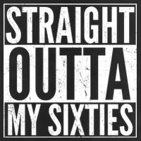 60th Birthday - Straight Outta My Twenties Sixties 7 Panel Mesh Trucker Snapback Hat