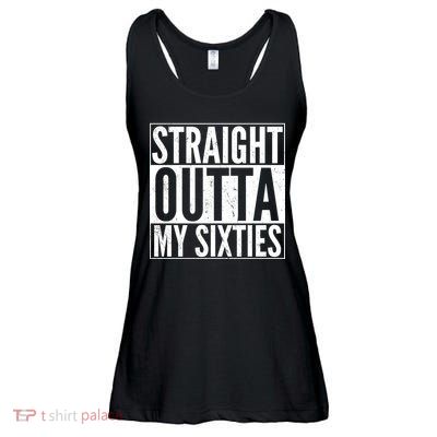 60th Birthday - Straight Outta My Twenties Sixties Ladies Essential Flowy Tank