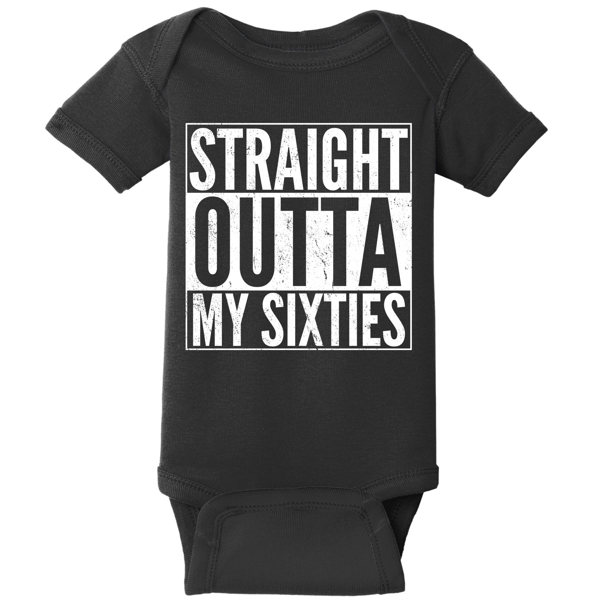 60th Birthday - Straight Outta My Twenties Sixties Baby Bodysuit