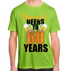 60th Birthday Cheers & Beers To 60 Years Adult ChromaSoft Performance T-Shirt