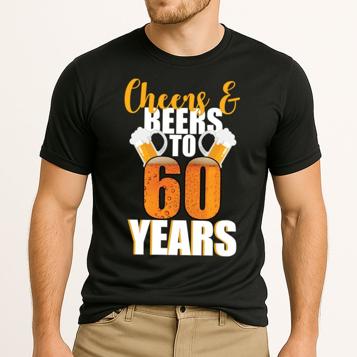 60th Birthday Cheers & Beers To 60 Years Cooling Performance Crew T-Shirt
