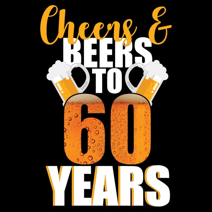 60th Birthday Cheers & Beers To 60 Years Cooling Performance Crew T-Shirt