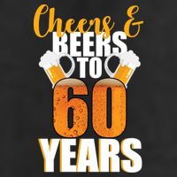 60th Birthday Cheers & Beers To 60 Years Adult Drive Performance Visor