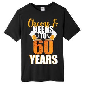 60th Birthday Cheers & Beers To 60 Years Tall Fusion ChromaSoft Performance T-Shirt