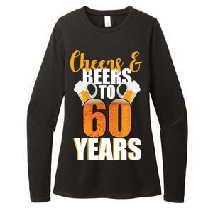 60th Birthday Cheers & Beers To 60 Years Womens CVC Long Sleeve Shirt