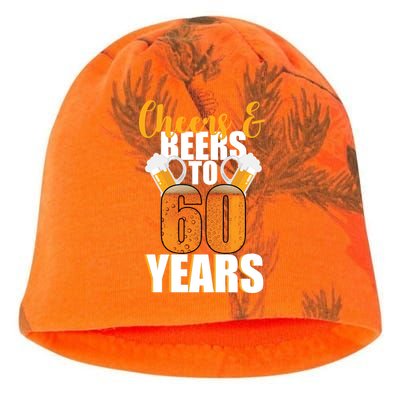 60th Birthday Cheers & Beers To 60 Years Kati - Camo Knit Beanie