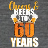 60th Birthday Cheers & Beers To 60 Years Zip Tote Bag