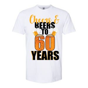 60th Birthday Cheers & Beers To 60 Years Softstyle CVC T-Shirt