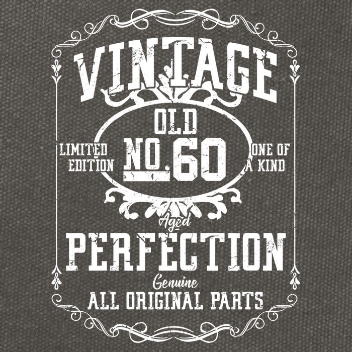 60th Birthday Genuine All Original Parts Cotton Canvas Backpack