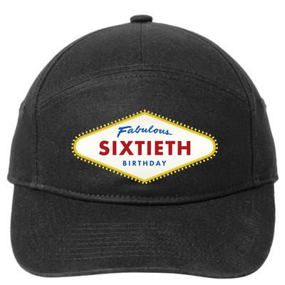 60th Birthday Las Vegas Fabulous Sixtieth 7-Panel Snapback Hat