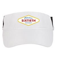 60th Birthday Las Vegas Fabulous Sixtieth Adult Drive Performance Visor