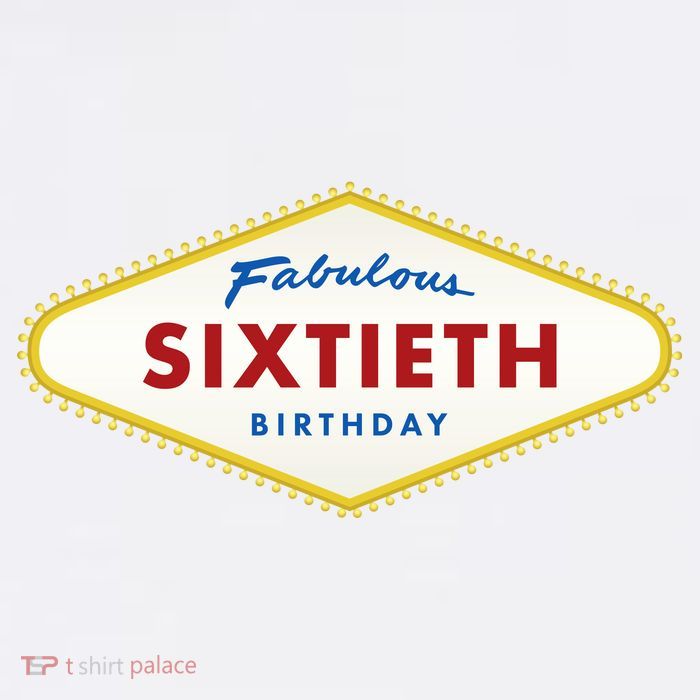 60th Birthday Las Vegas Fabulous Sixtieth Kids T-Shirt