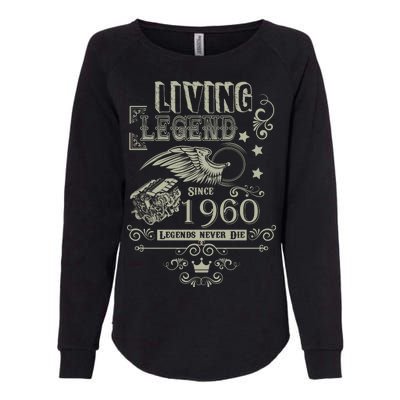 60th Birthday Legend Since 1960 Womens California Wash Sweatshirt