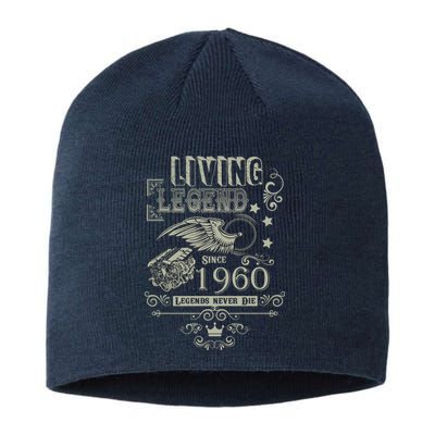 60th Birthday Legend Since 1960 Sustainable Beanie