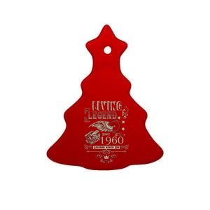 60th Birthday Legend Since 1960 Ceramic Tree Ornament