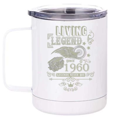 60th Birthday Legend Since 1960 12 oz Stainless Steel Tumbler Cup