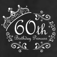 60th Birthday Princess 7 Panel Mesh Trucker Snapback Hat