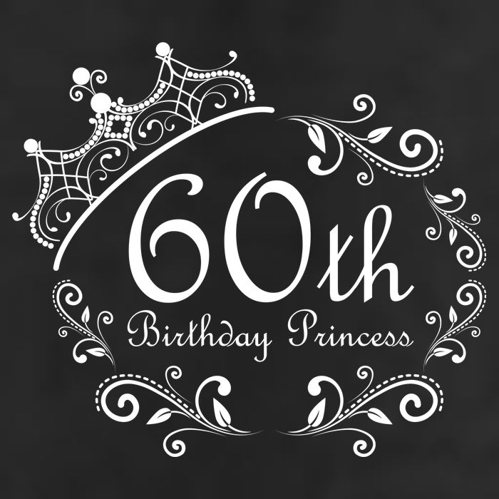 60th Birthday Princess 7 Panel Mesh Trucker Snapback Hat