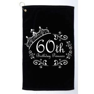 60th Birthday Princess Platinum Collection Golf Towel