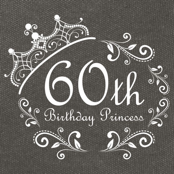 60th Birthday Princess Cotton Canvas Backpack