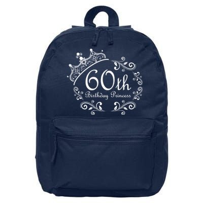 60th Birthday Princess 16 in Basic Backpack