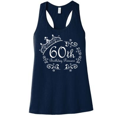 60th Birthday Princess Women's Racerback Tank