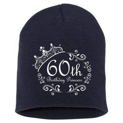 60th Birthday Princess Short Acrylic Beanie