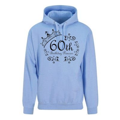 60th Birthday Princess Unisex Surf Hoodie