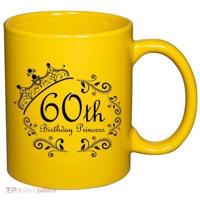 60th Birthday Princess 11oz C Handle Ceramic Mug