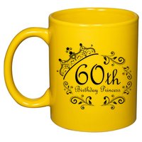 60th Birthday Princess 11oz C Handle Ceramic Mug