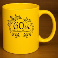 60th Birthday Princess 11oz C Handle Ceramic Mug