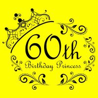 60th Birthday Princess 11oz C Handle Ceramic Mug